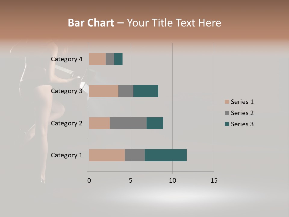 Sensual Female Lamp PowerPoint Template