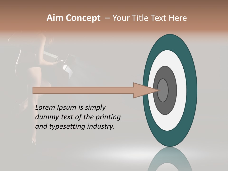 Sensual Female Lamp PowerPoint Template