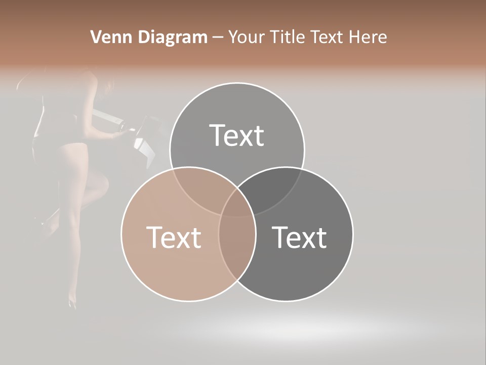 Sensual Female Lamp PowerPoint Template