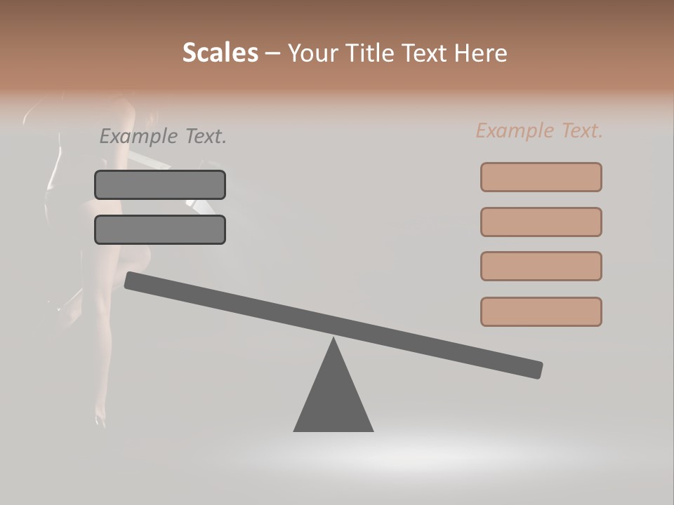 Sensual Female Lamp PowerPoint Template