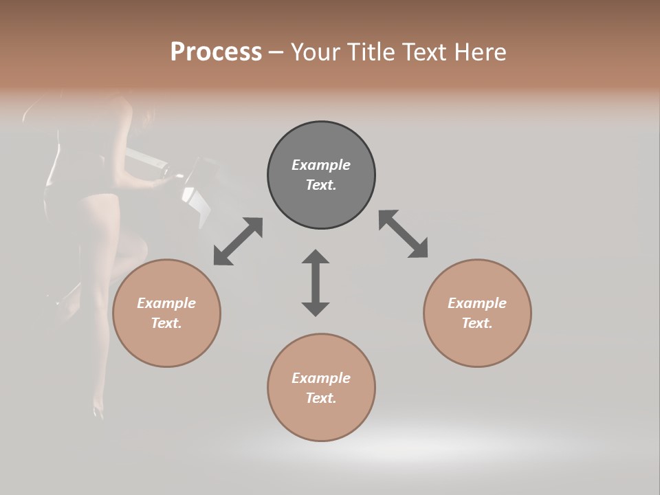 Sensual Female Lamp PowerPoint Template