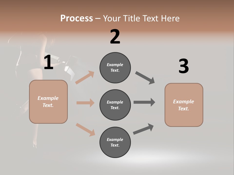 Sensual Female Lamp PowerPoint Template