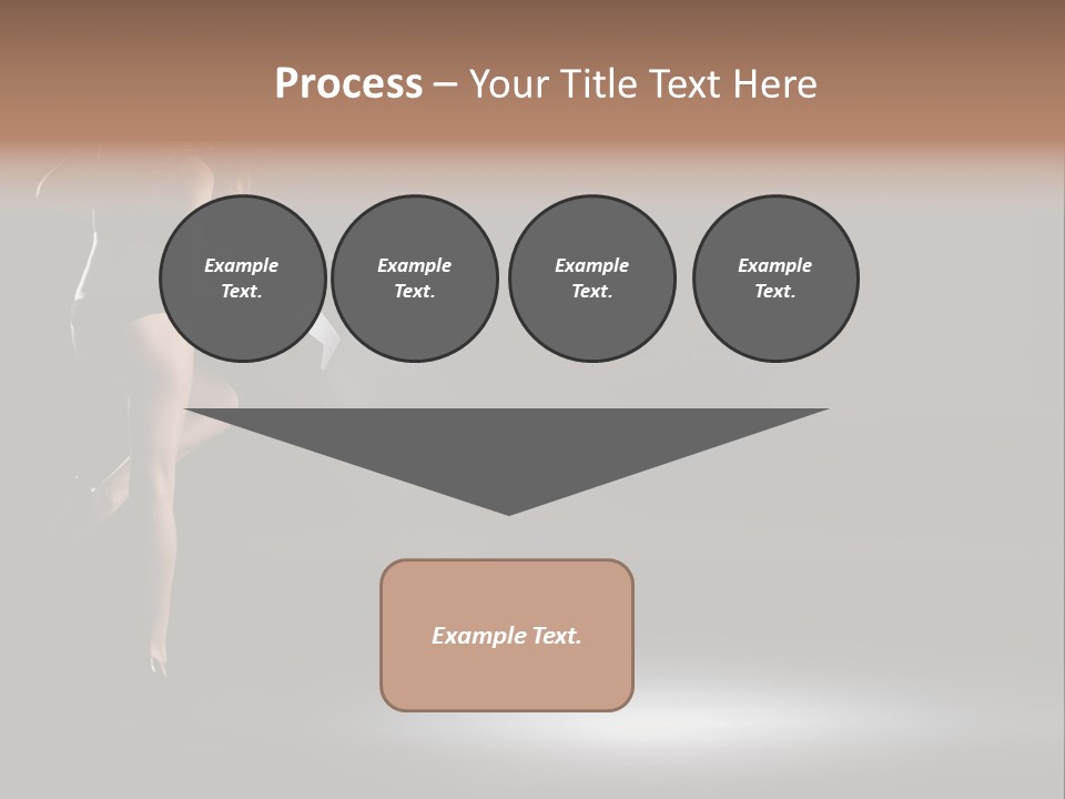 Sensual Female Lamp PowerPoint Template