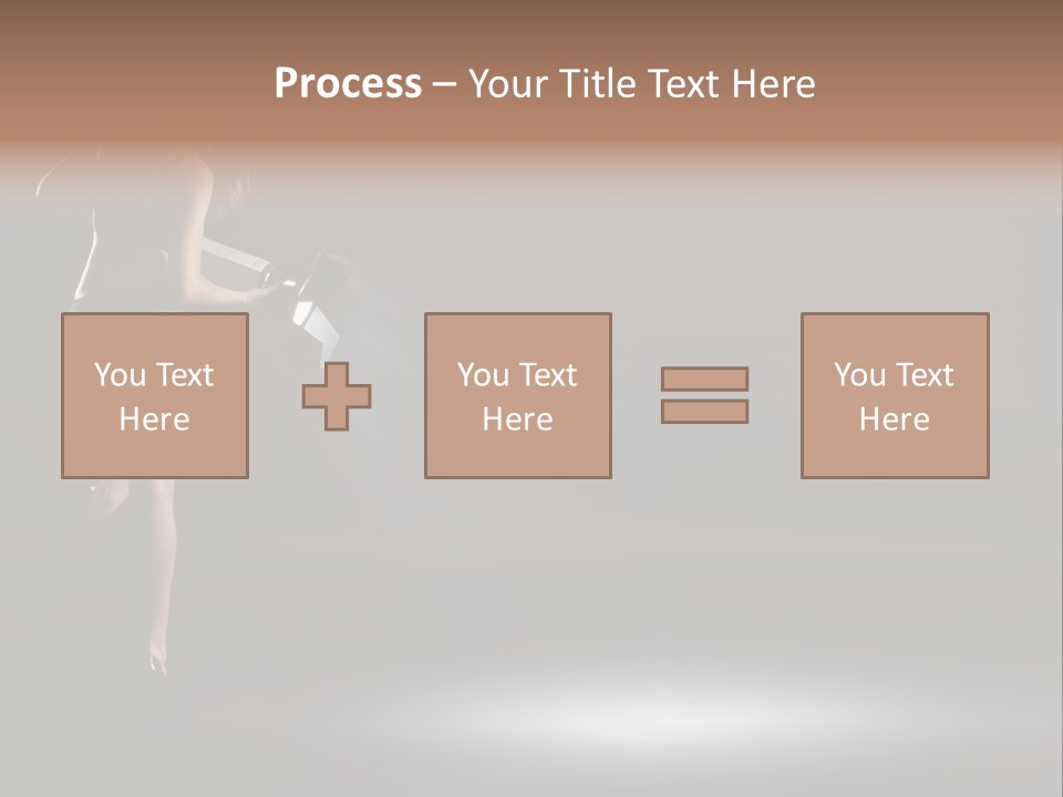 Sensual Female Lamp PowerPoint Template