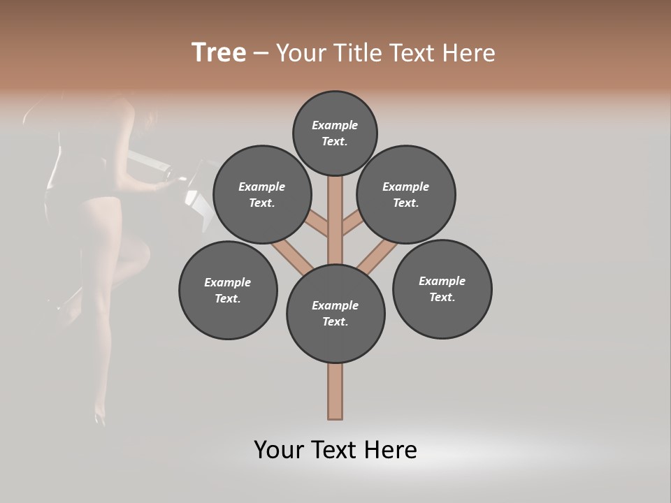 Sensual Female Lamp PowerPoint Template