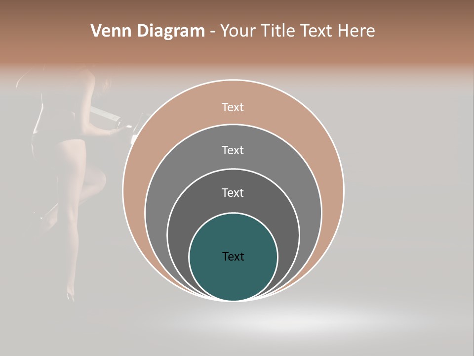 Sensual Female Lamp PowerPoint Template