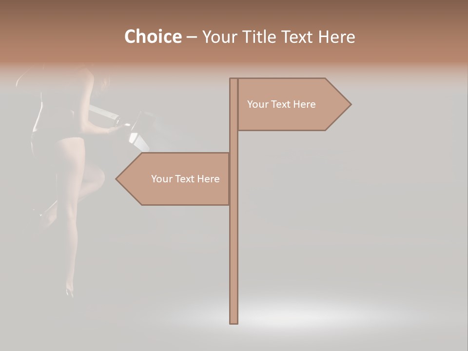 Sensual Female Lamp PowerPoint Template