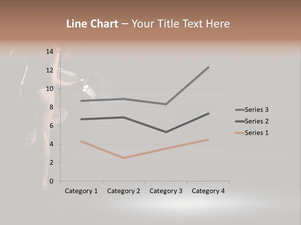 Sensual Female Lamp PowerPoint Template