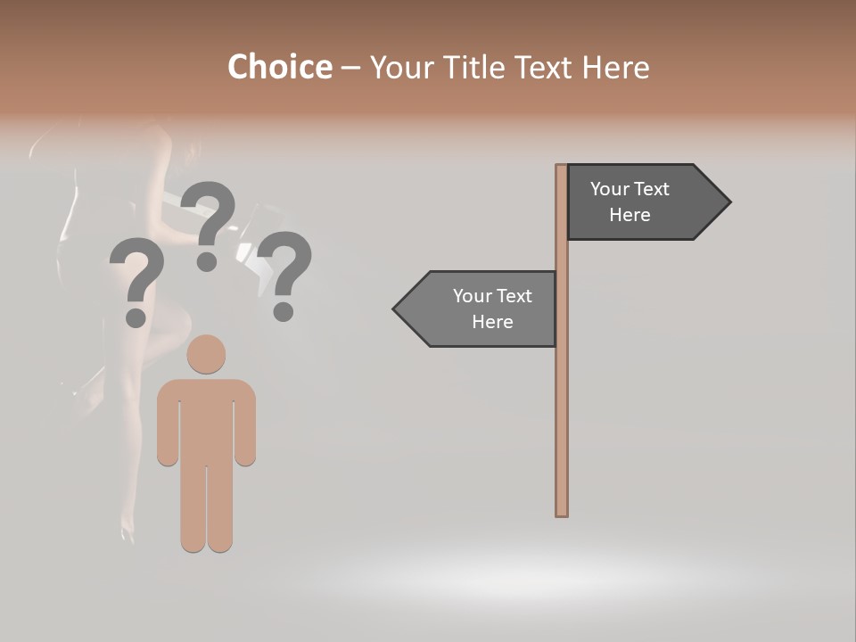 Sensual Female Lamp PowerPoint Template