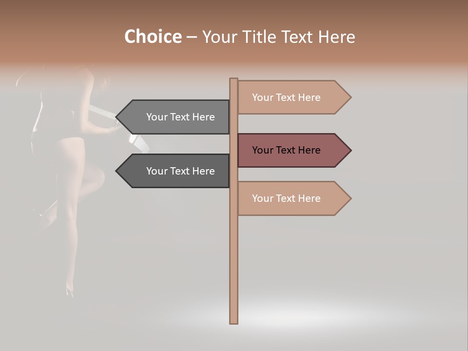 Sensual Female Lamp PowerPoint Template