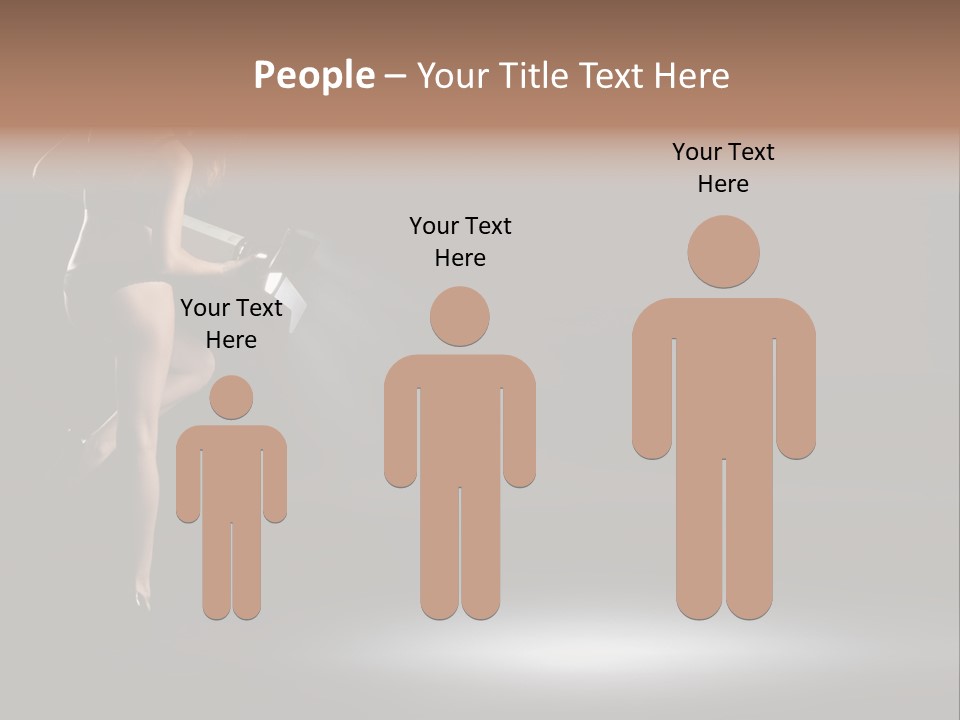 Sensual Female Lamp PowerPoint Template