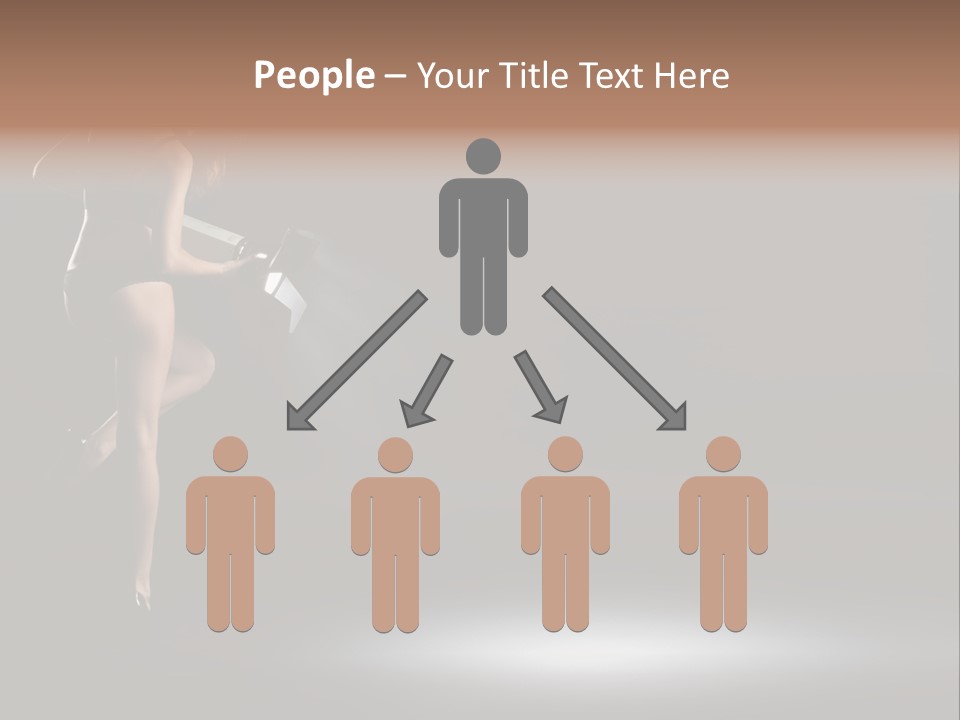 Sensual Female Lamp PowerPoint Template