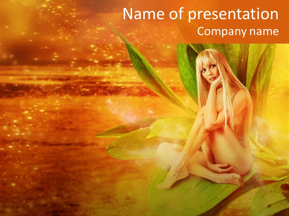 Beautiful Magical Fairy PowerPoint Template