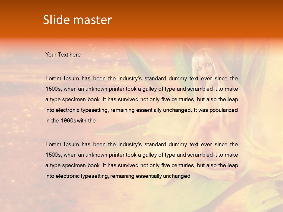 Beautiful Magical Fairy PowerPoint Template