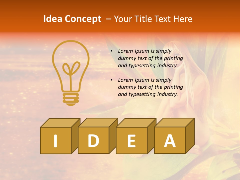 Beautiful Magical Fairy PowerPoint Template