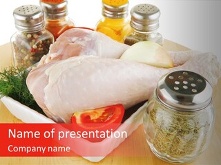Calorie Gold Freshness PowerPoint Template