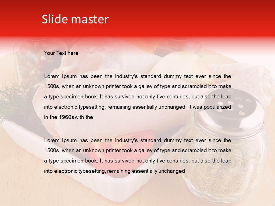 Calorie Gold Freshness PowerPoint Template