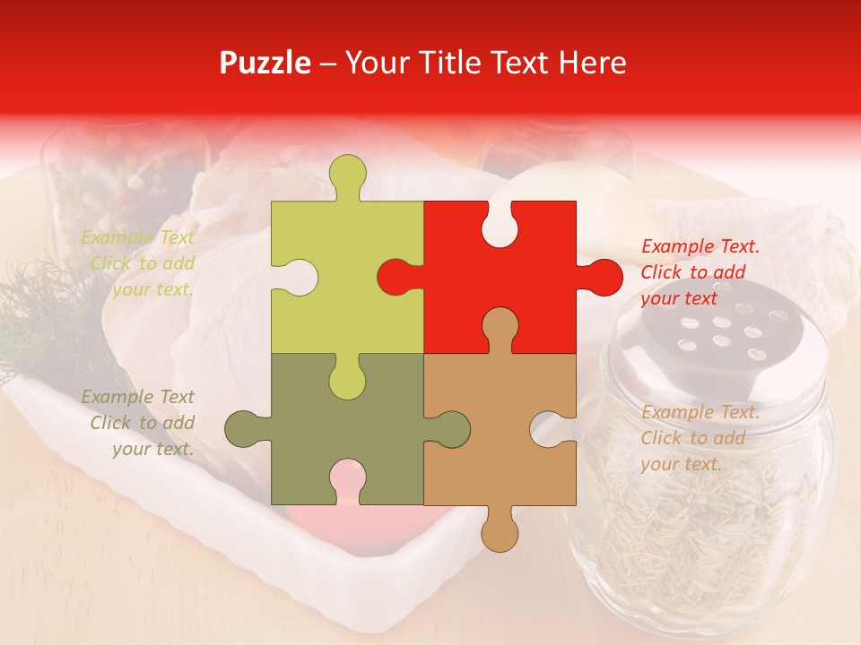 Calorie Gold Freshness PowerPoint Template