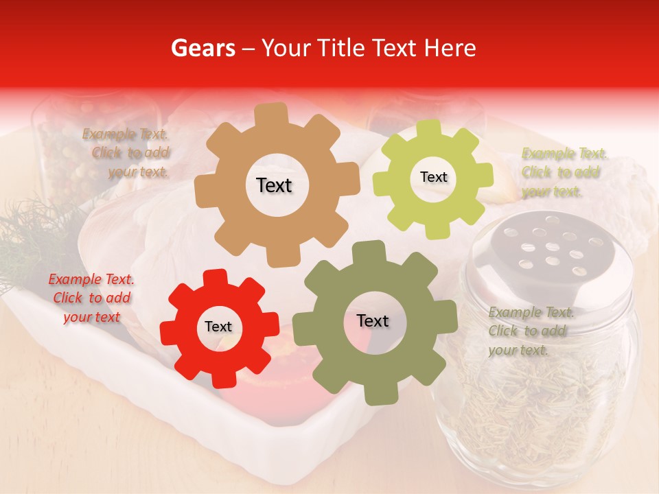 Calorie Gold Freshness PowerPoint Template