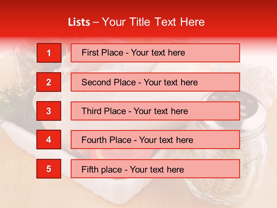 Calorie Gold Freshness PowerPoint Template