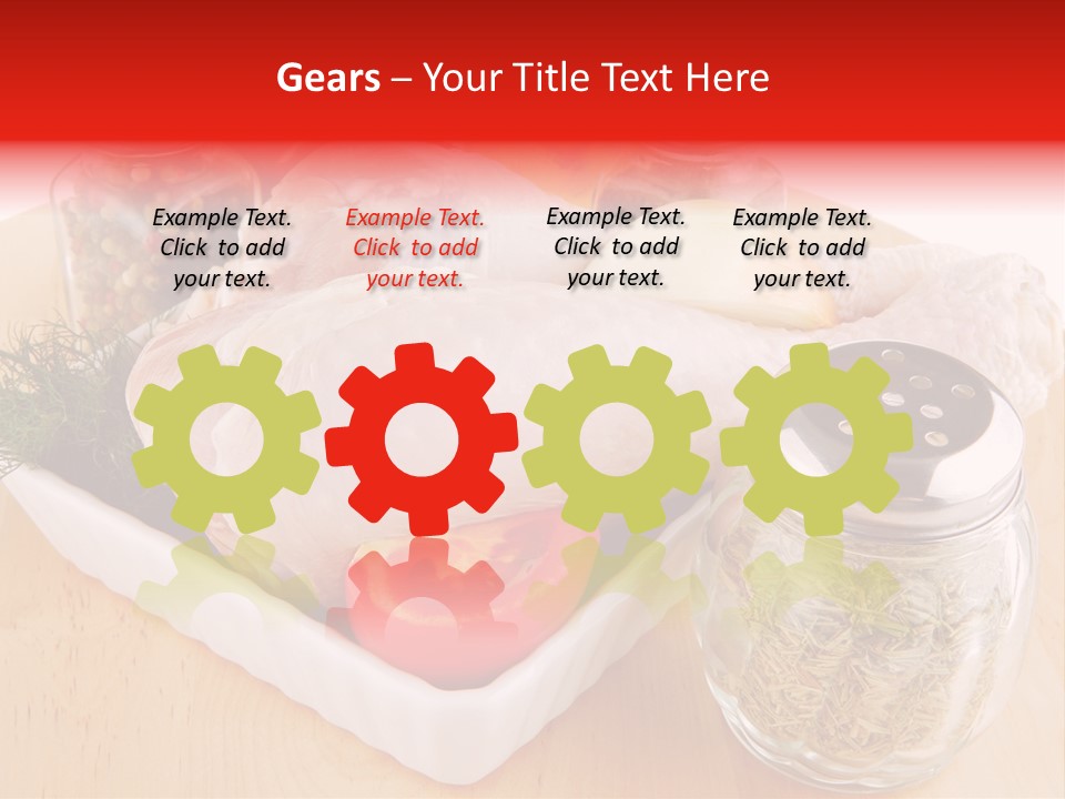 Calorie Gold Freshness PowerPoint Template