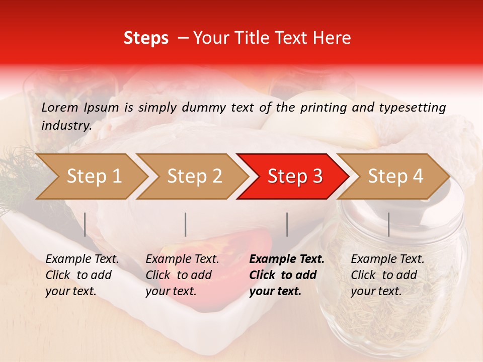 Calorie Gold Freshness PowerPoint Template