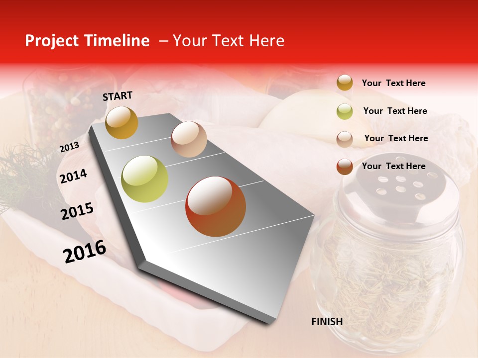Calorie Gold Freshness PowerPoint Template