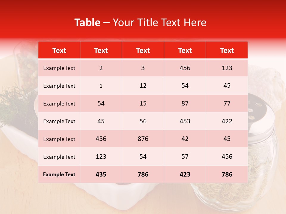 Calorie Gold Freshness PowerPoint Template