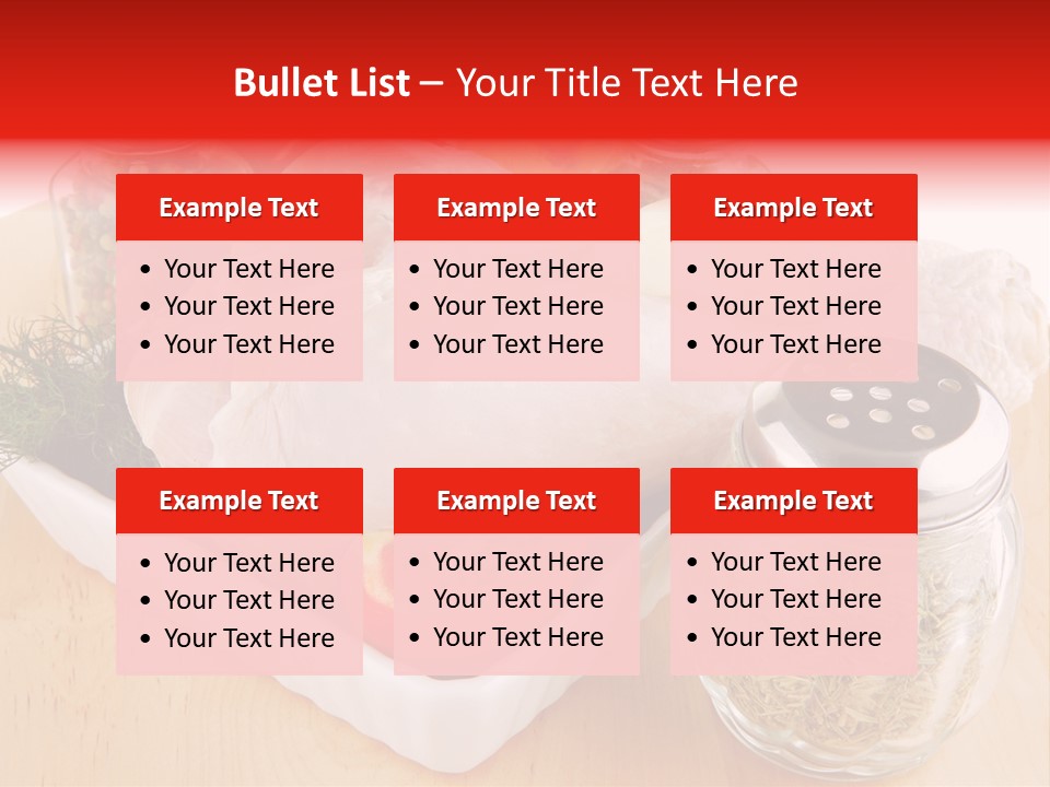 Calorie Gold Freshness PowerPoint Template