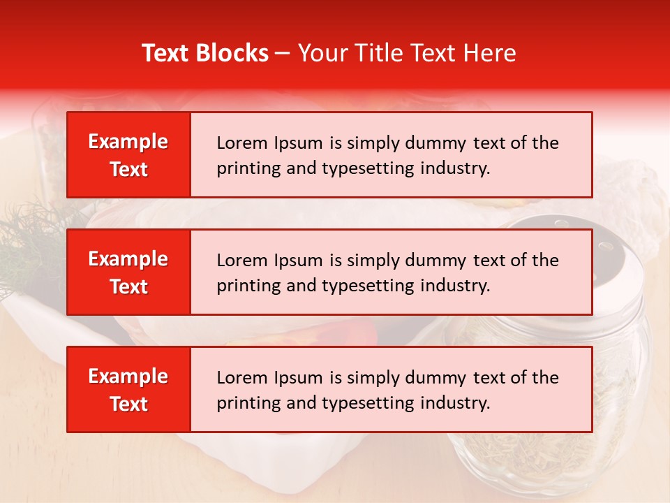 Calorie Gold Freshness PowerPoint Template
