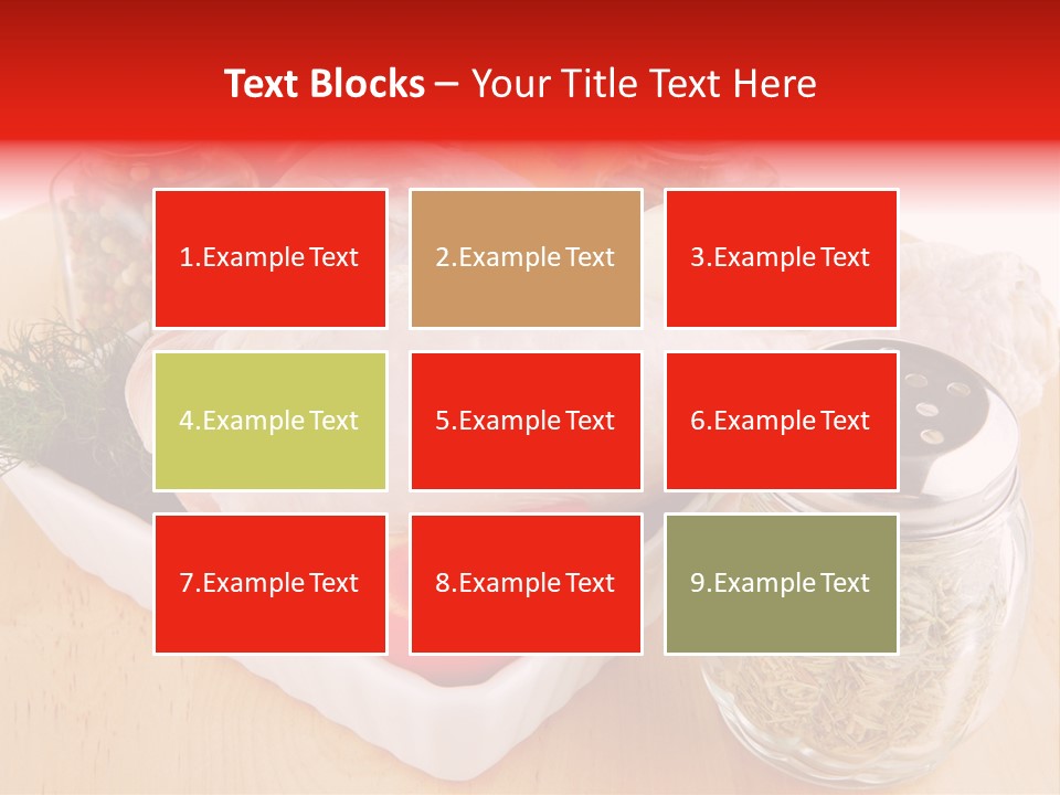 Calorie Gold Freshness PowerPoint Template