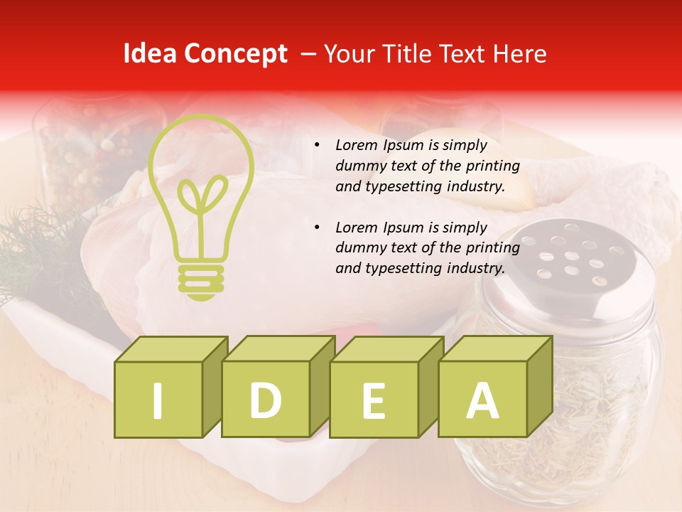 Calorie Gold Freshness PowerPoint Template