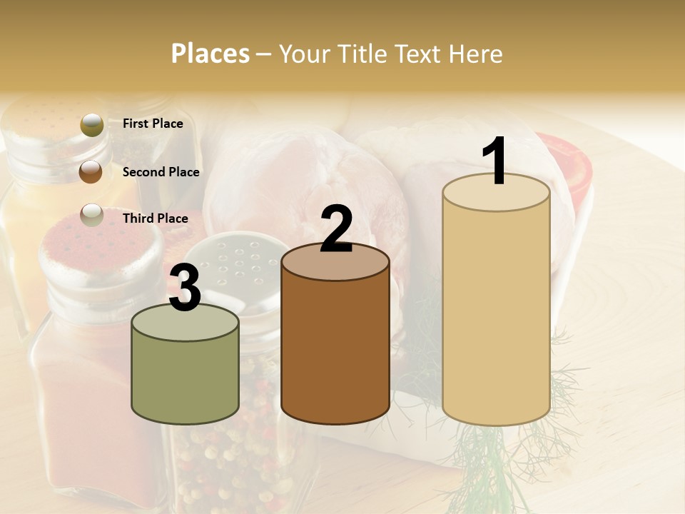 Bottle Meal Background PowerPoint Template