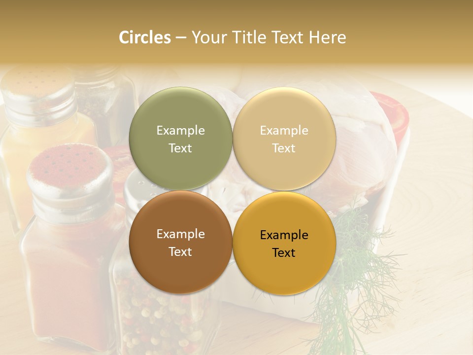 Bottle Meal Background PowerPoint Template