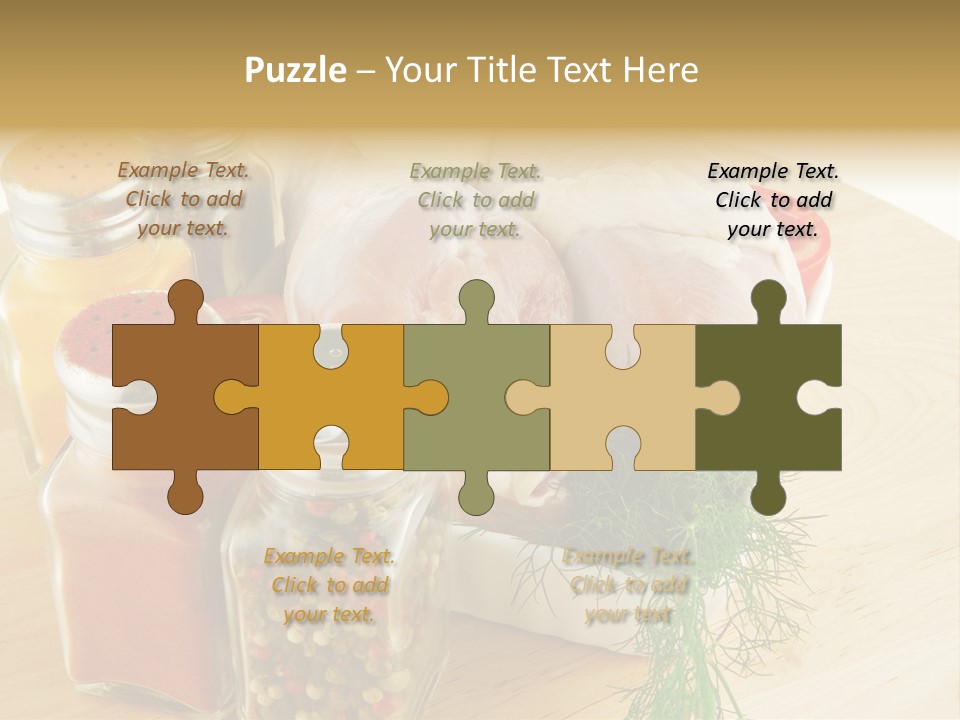 Bottle Meal Background PowerPoint Template