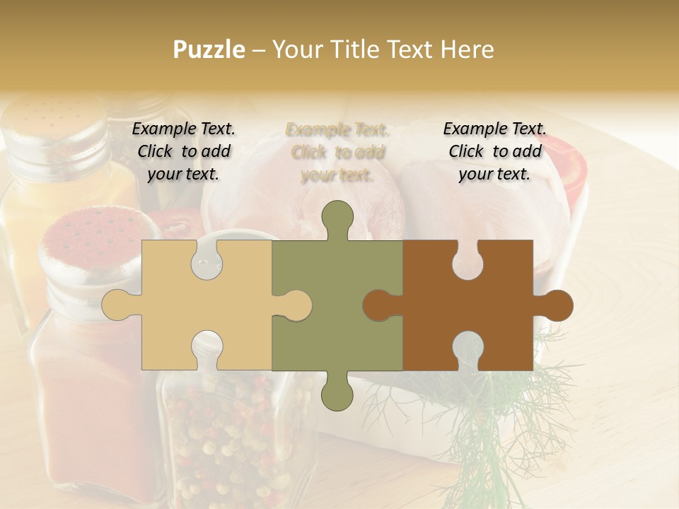 Bottle Meal Background PowerPoint Template