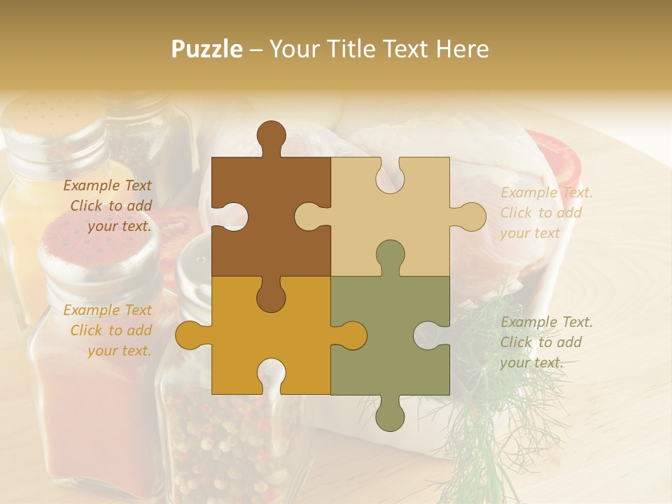 Bottle Meal Background PowerPoint Template