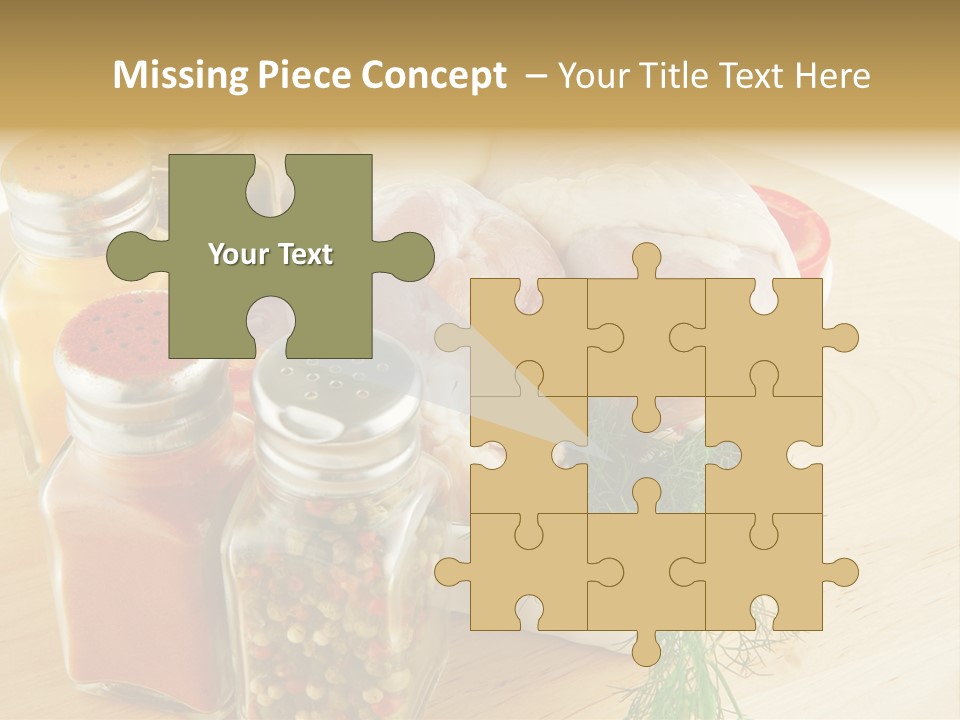 Bottle Meal Background PowerPoint Template