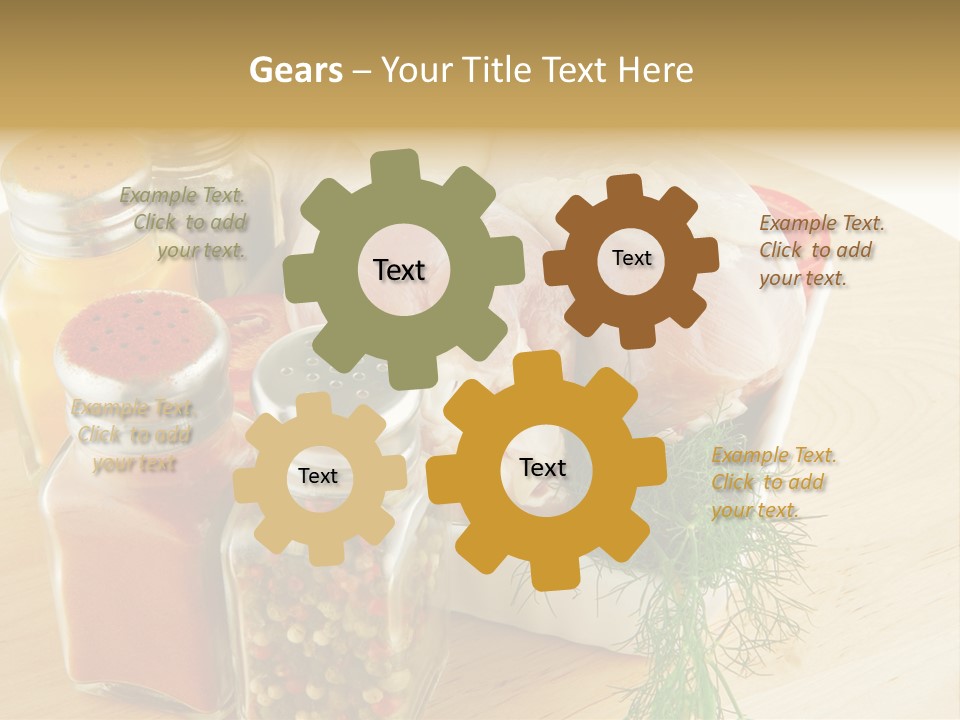 Bottle Meal Background PowerPoint Template