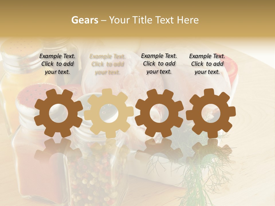 Bottle Meal Background PowerPoint Template