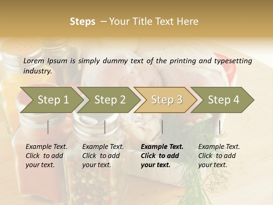 Bottle Meal Background PowerPoint Template