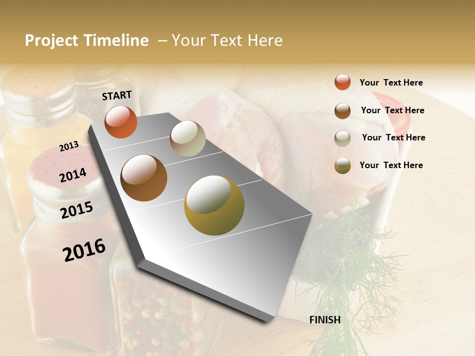 Bottle Meal Background PowerPoint Template