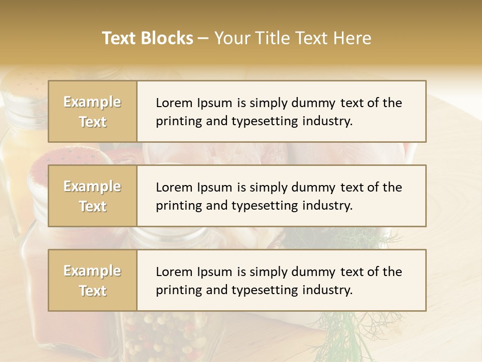 Bottle Meal Background PowerPoint Template