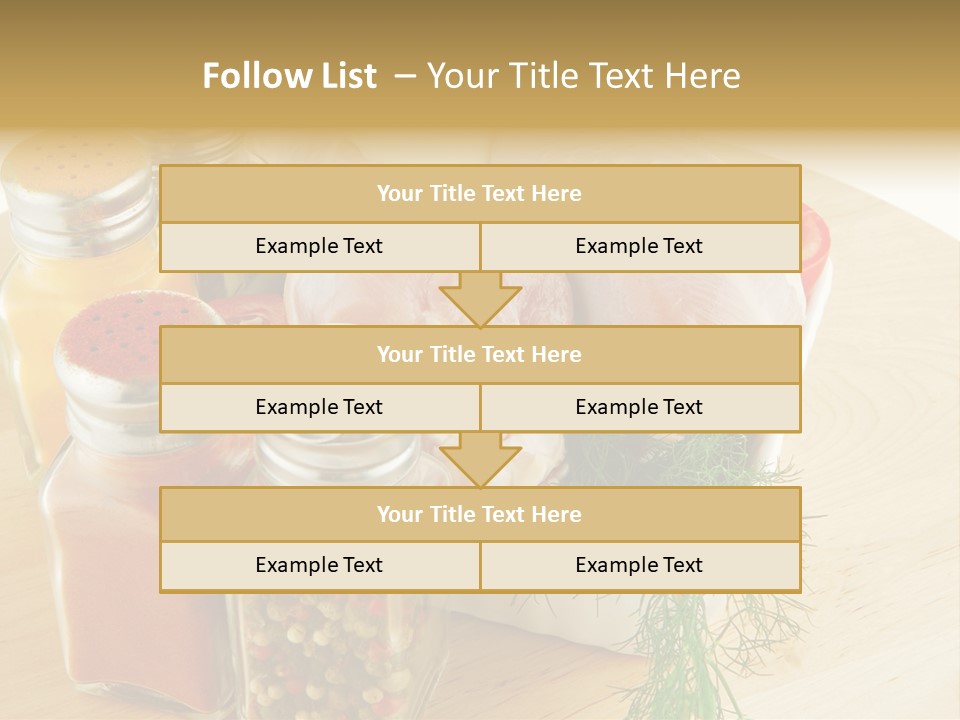 Bottle Meal Background PowerPoint Template