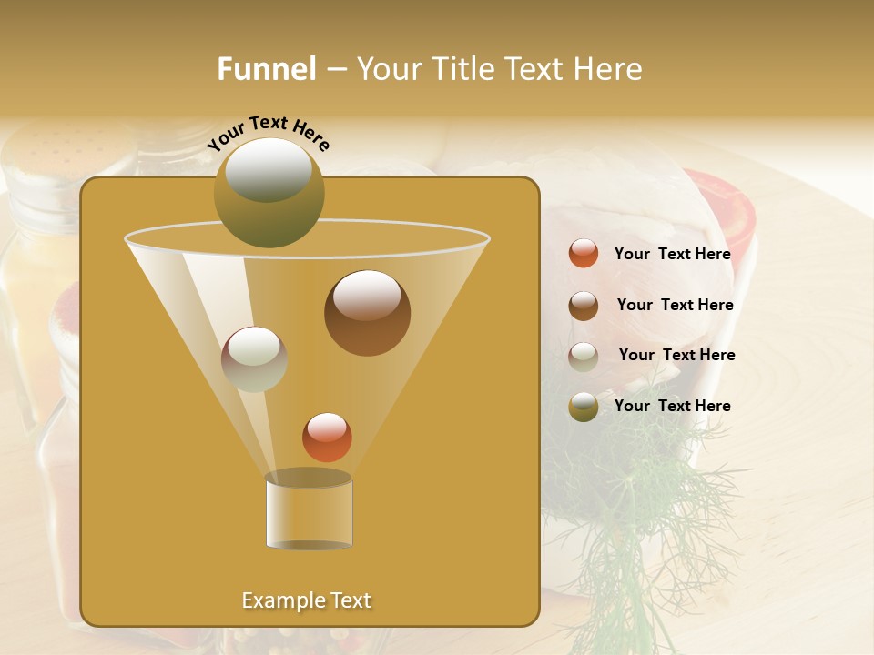 Bottle Meal Background PowerPoint Template