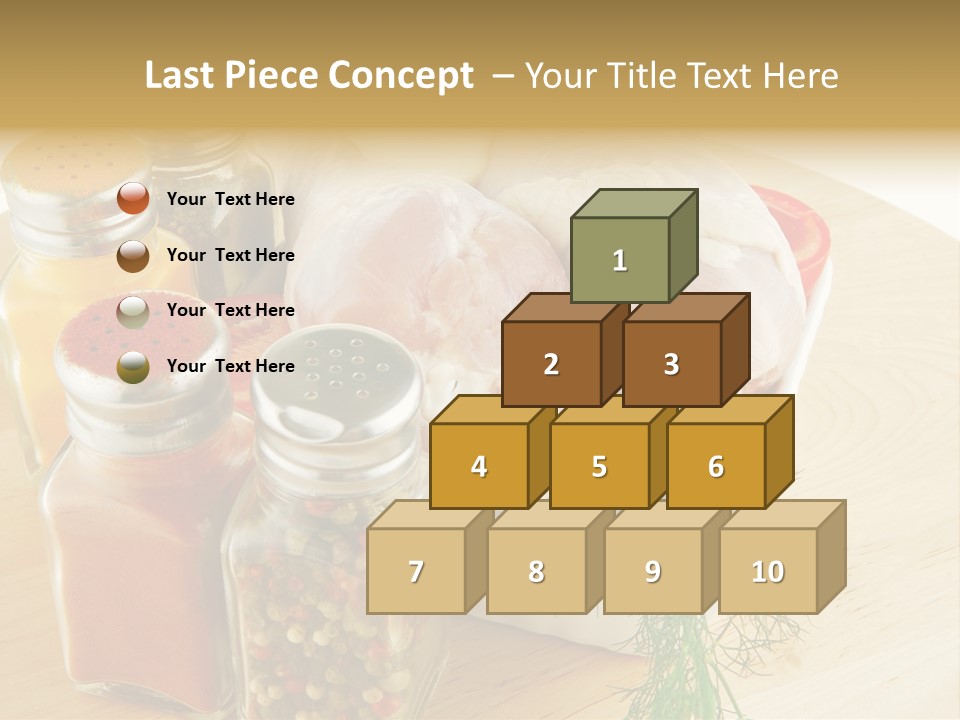 Bottle Meal Background PowerPoint Template