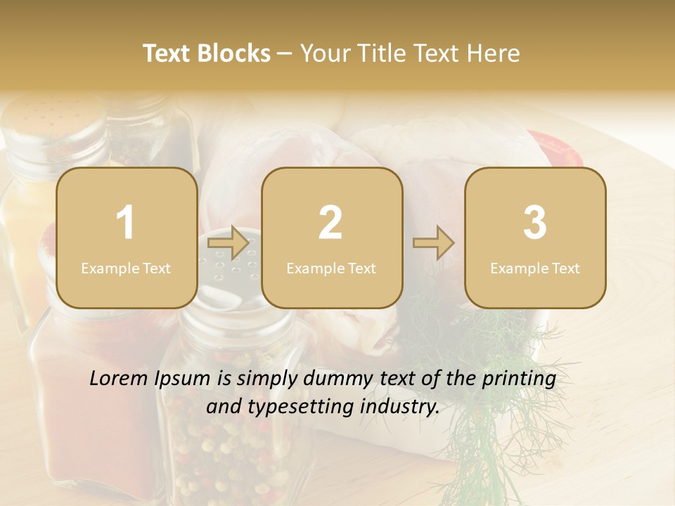 Bottle Meal Background PowerPoint Template