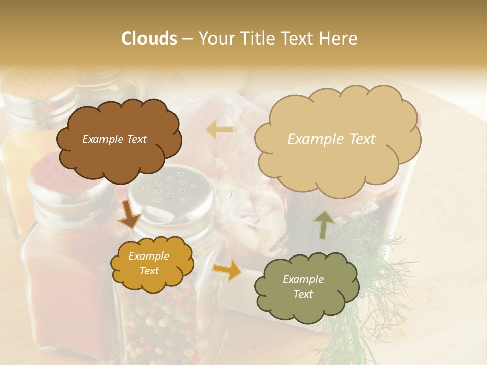 Bottle Meal Background PowerPoint Template
