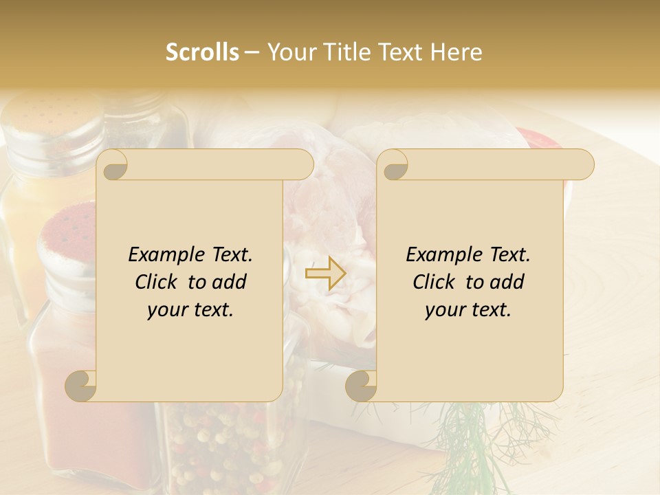 Bottle Meal Background PowerPoint Template