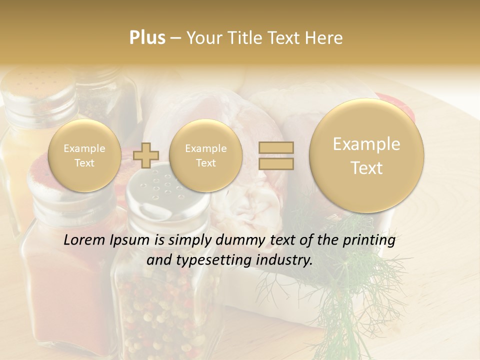 Bottle Meal Background PowerPoint Template
